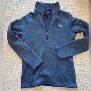Patagonia Blue Quarter-Zip Sweater
